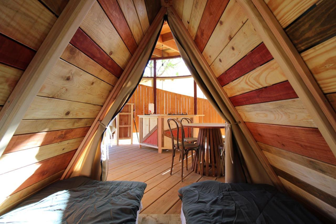 Habitat Createur - Hebergements Insolites Au Camping Municipal "Les Ecureuils" Recoubeau-Jansac Exterior foto